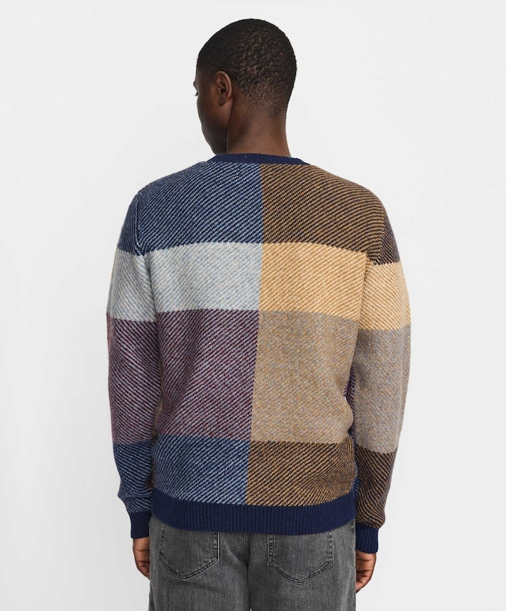 Heren sweater blauw