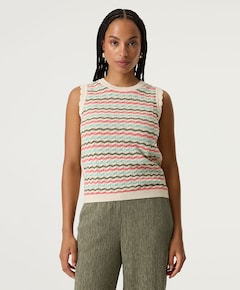 Dames top ecru