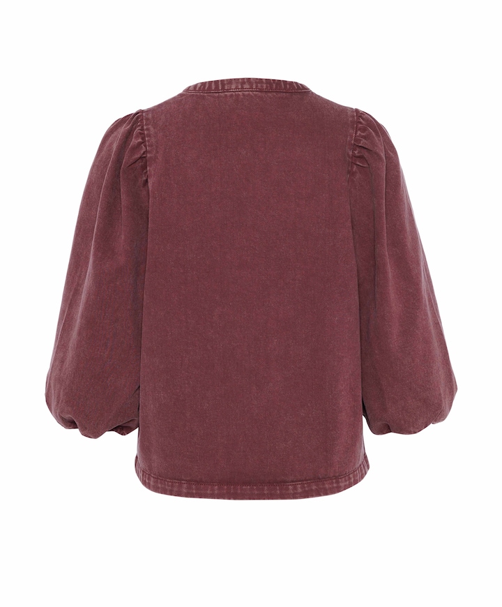 Dames blouse bordeaux
