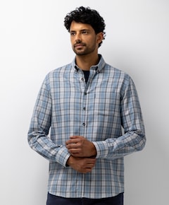 Heren overshirt blauw