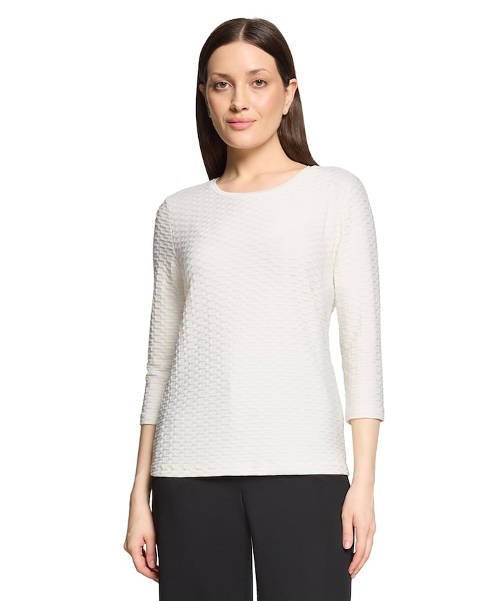 Dames longsleeve ecru