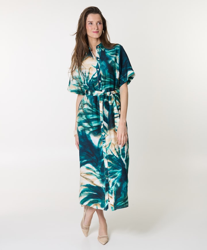 Dames jurk blauw