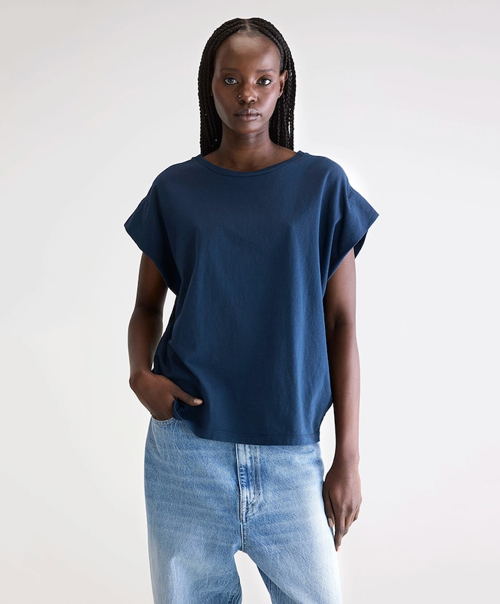 Dames t-shirt blauw
