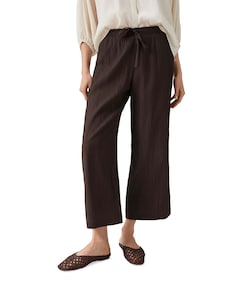 Marou crinkled dames broek bruin
