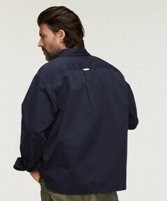 Heren overshirt blauw