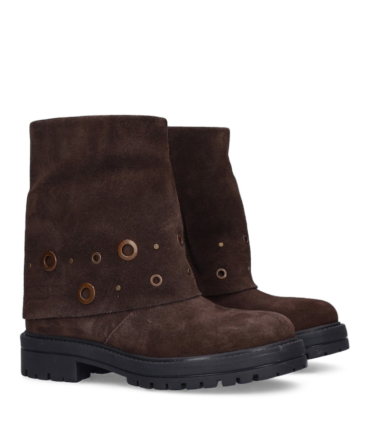 Miles Moxie meisjes enkellaarzen bruin