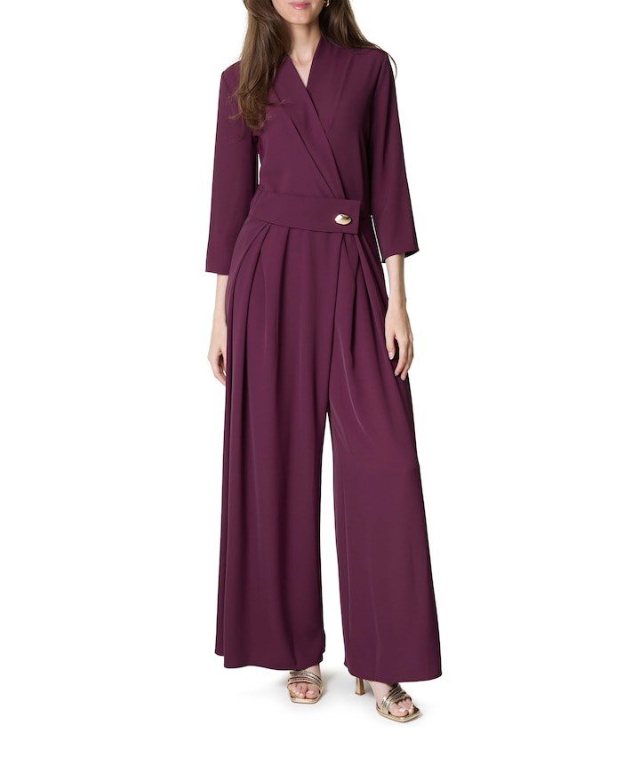 BACI WALLIS.F001-P - Tuta dames jumpsuit bordeaux