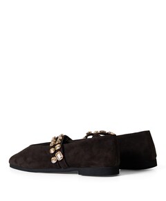dames ballerina's bruin