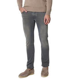 Nick Slim 5 Pocket heren jeans grijs