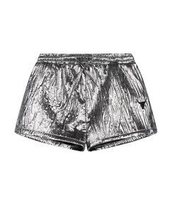 SILVER meisjes korte broek zilver