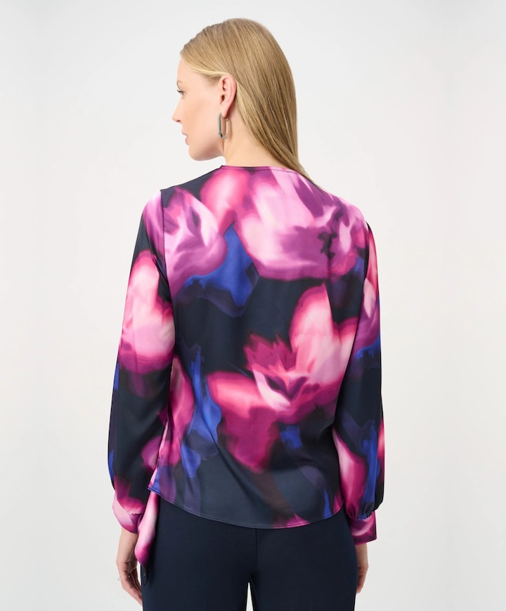 Dames blouse blauw