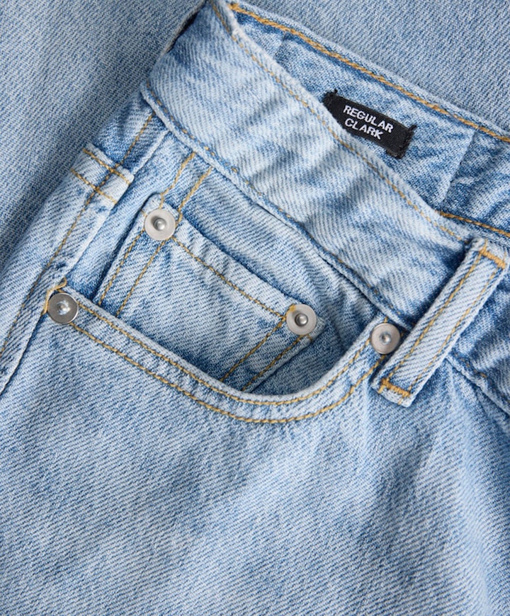 JJICLARK JJCLASSIC NS 415 LN JNR jongens jeans blauw