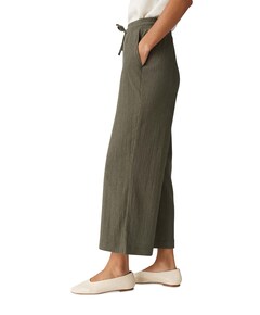 Mileni crinkle dames broek groen