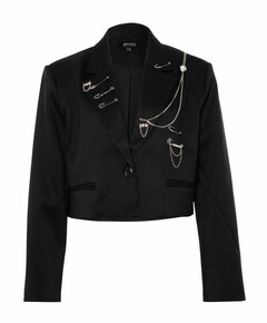 Dames blazer zwart