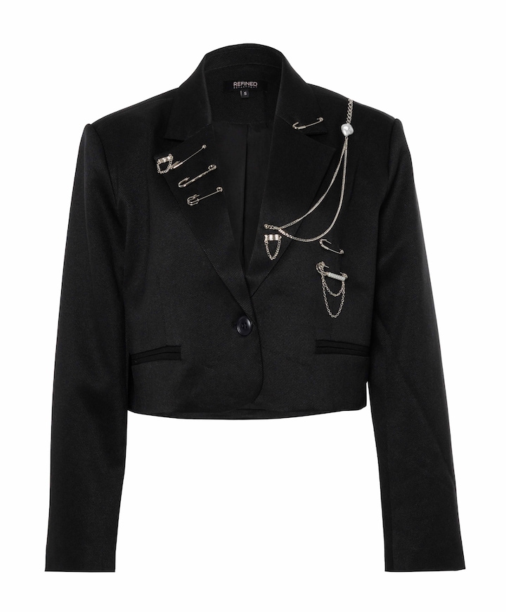 Dames blazer zwart