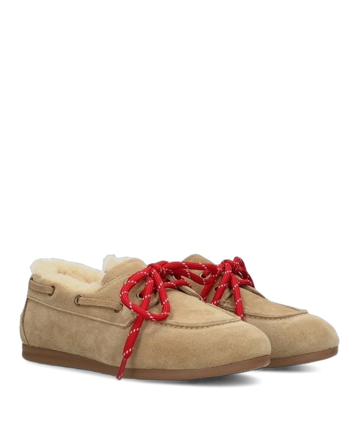 meisjes sneakers beige