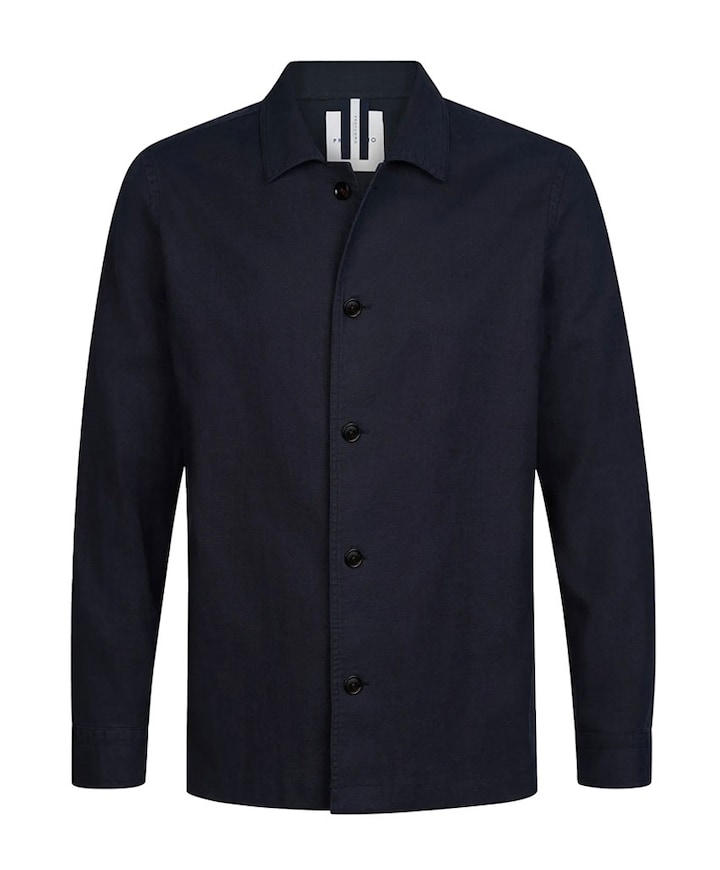 Heren overshirt blauw