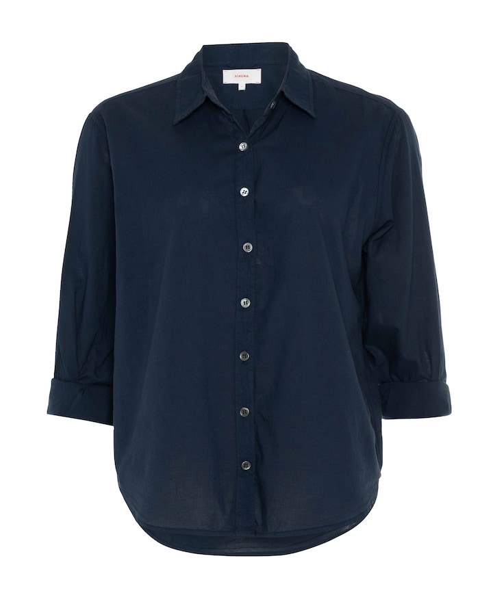 Dames blouse blauw