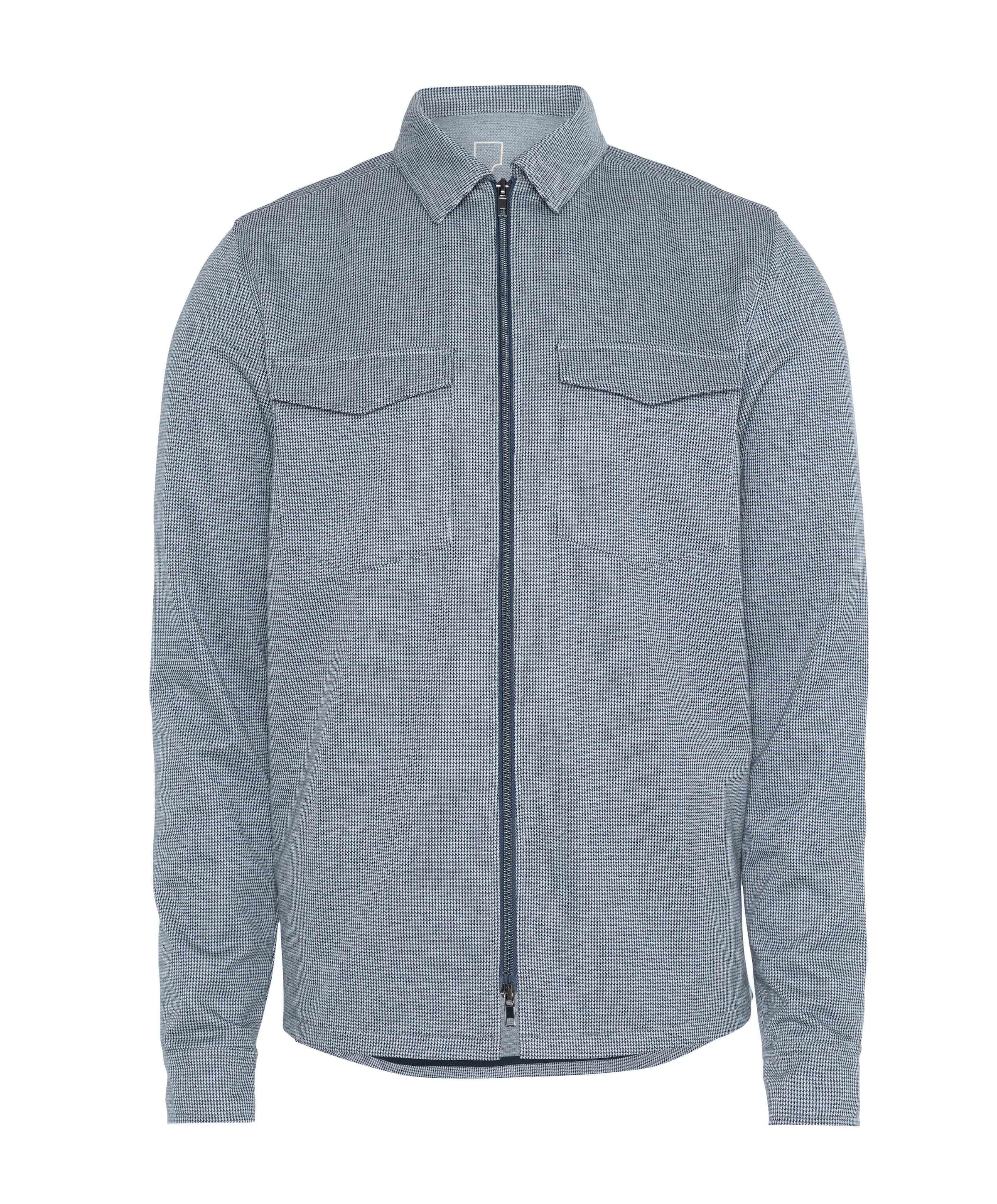 Heren overshirt blauw
