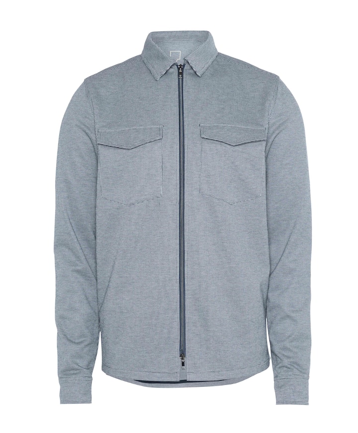 Heren overshirt blauw