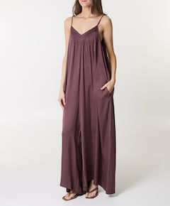 Silky touch dames jumpsuit paars