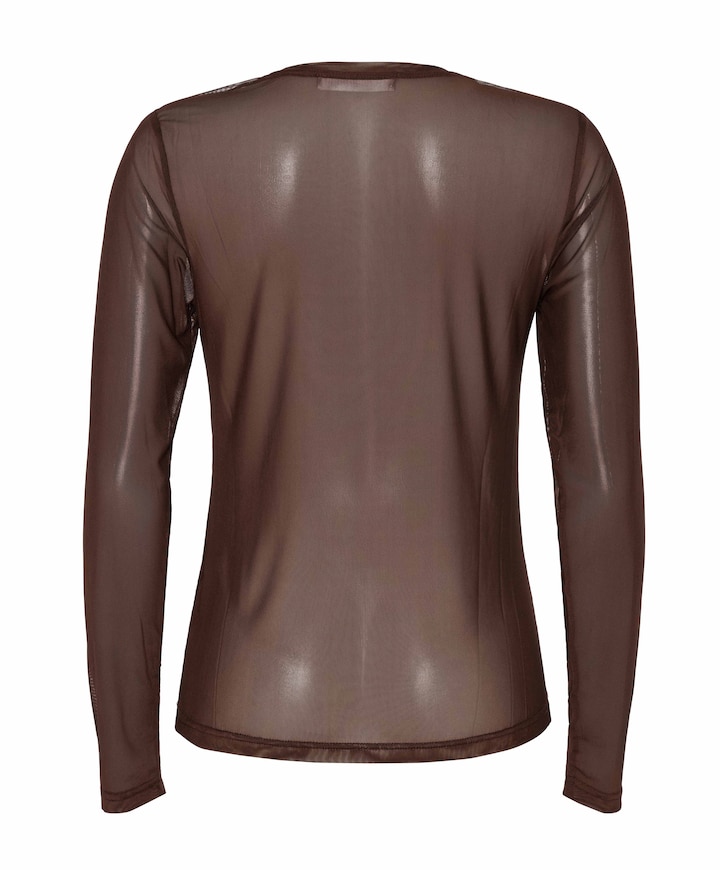 Dames top bruin
