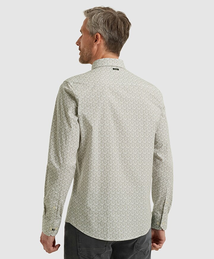 Heren overhemd lange mouw wit