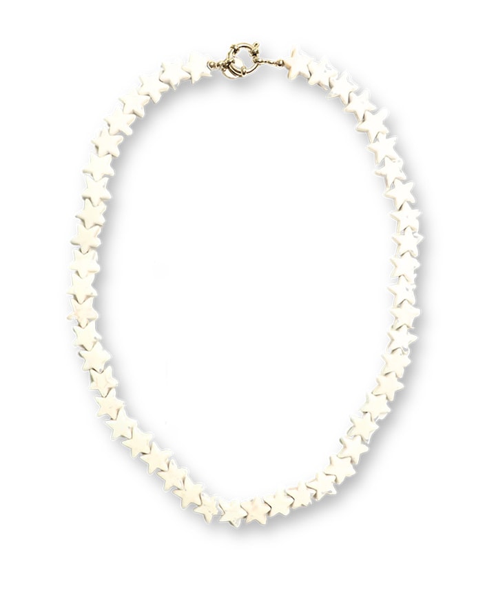 Dames ketting wit