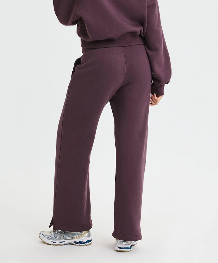 Soft Sweat Wide trainingsbroek paars