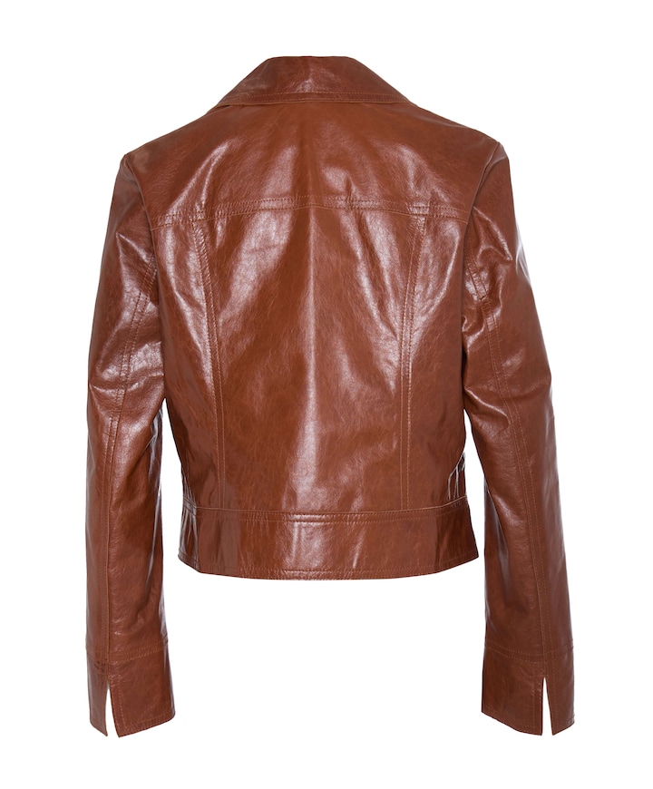 Dames jas bruin