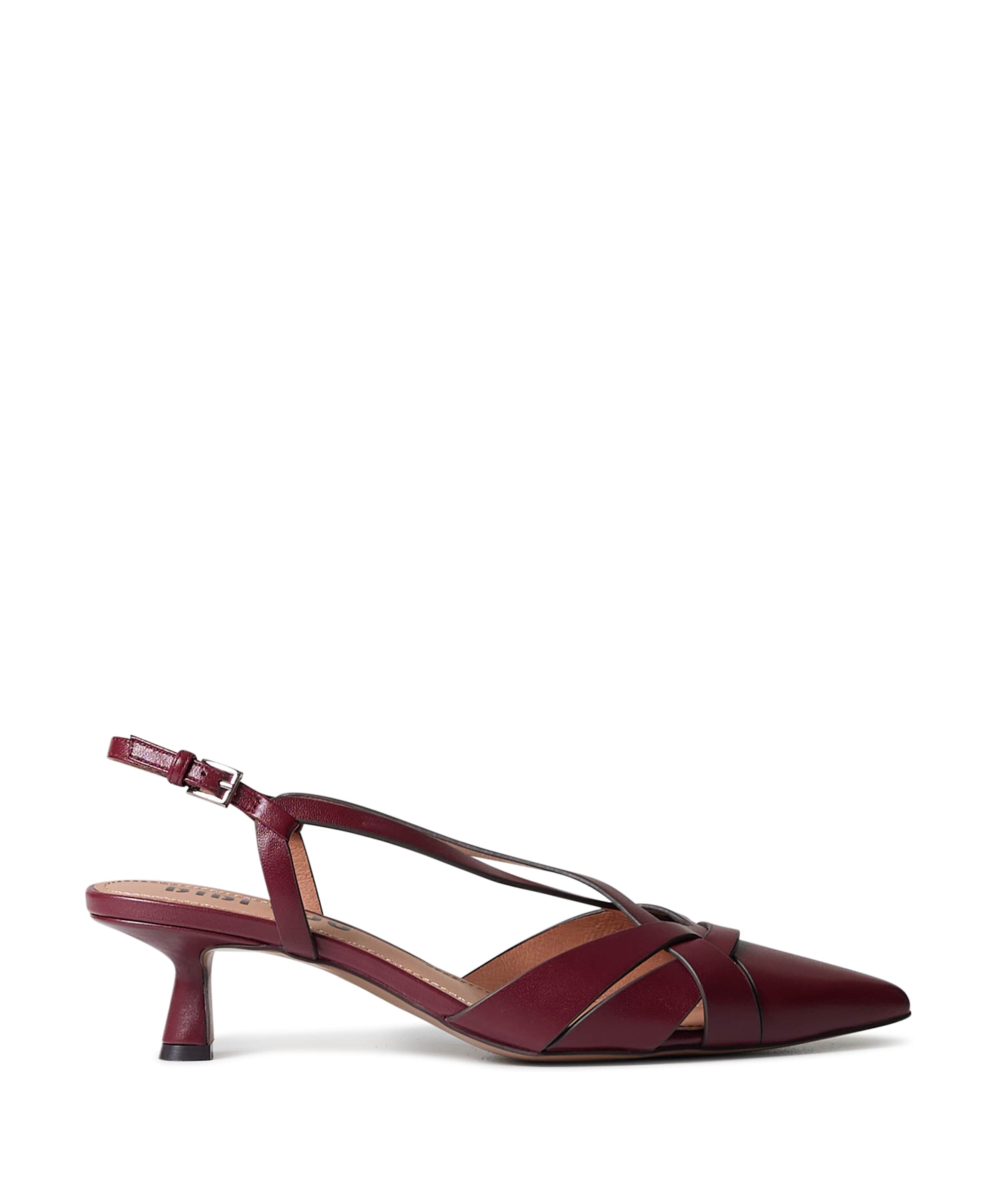 dames slingbacks bordeaux
