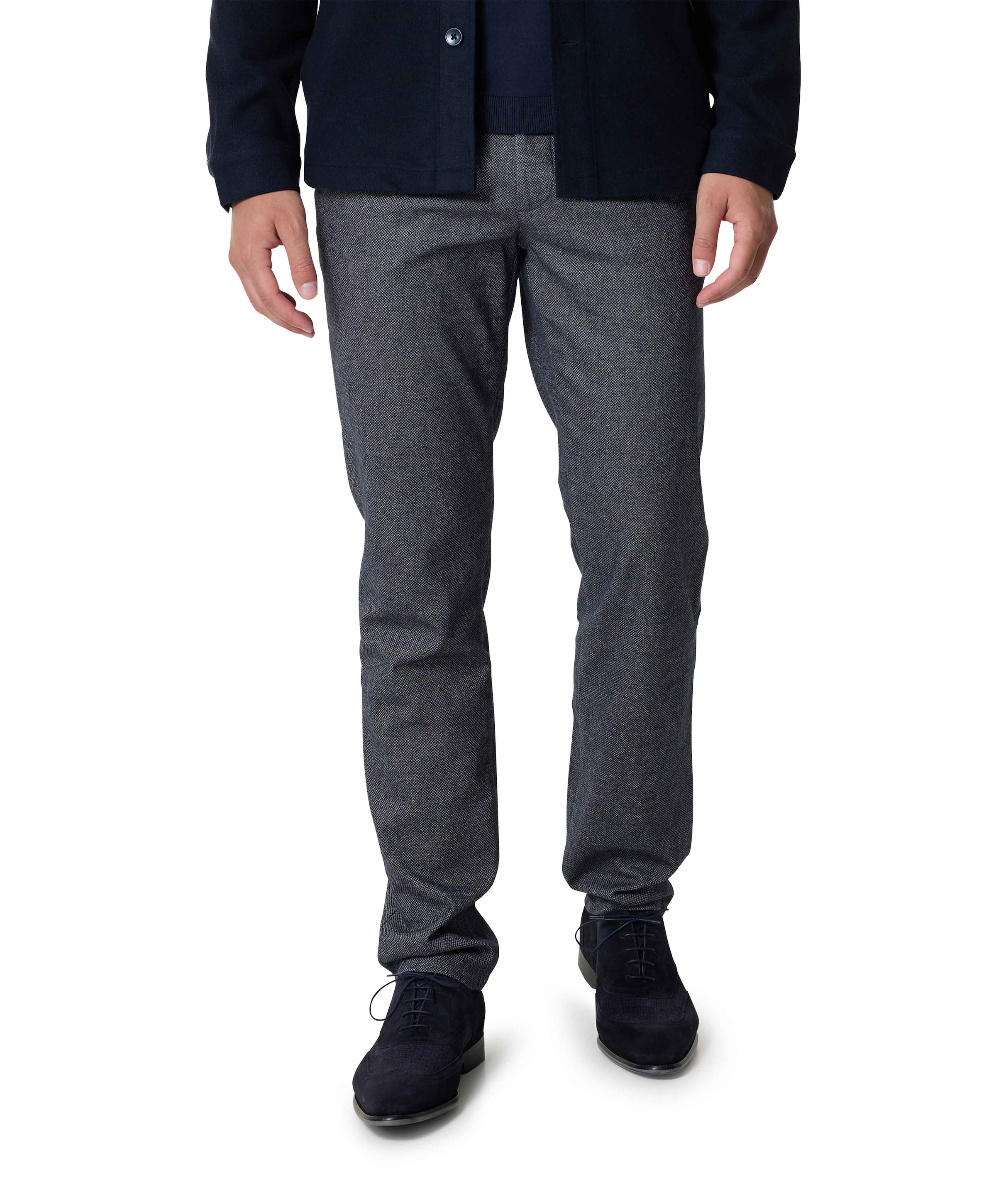 Flatfront Modern Fit broek blauw