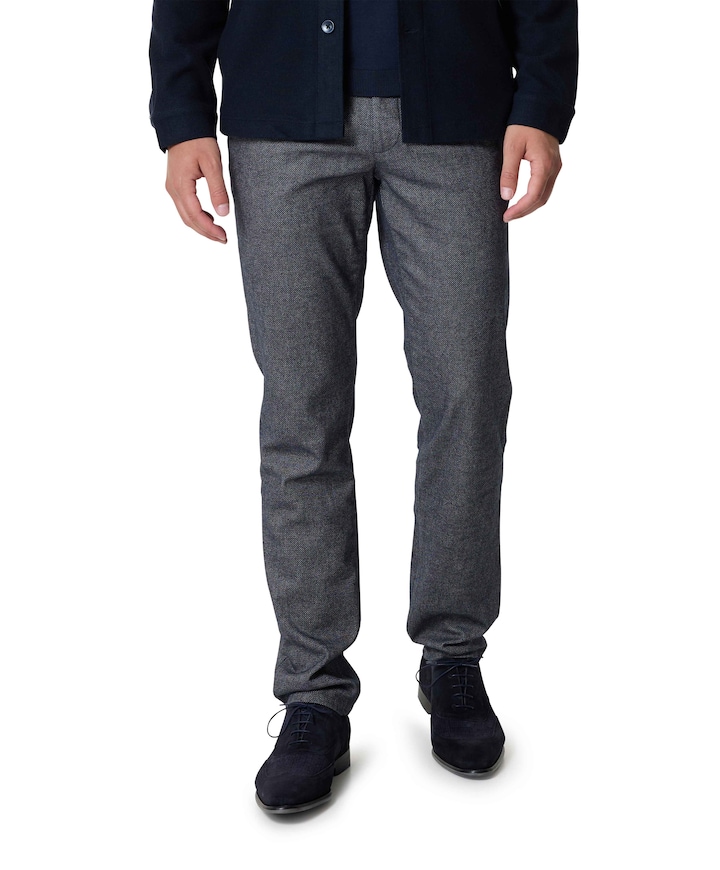 Flatfront Modern Fit broek blauw