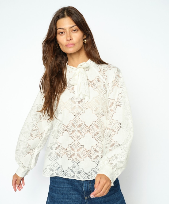 Dames blouse ecru