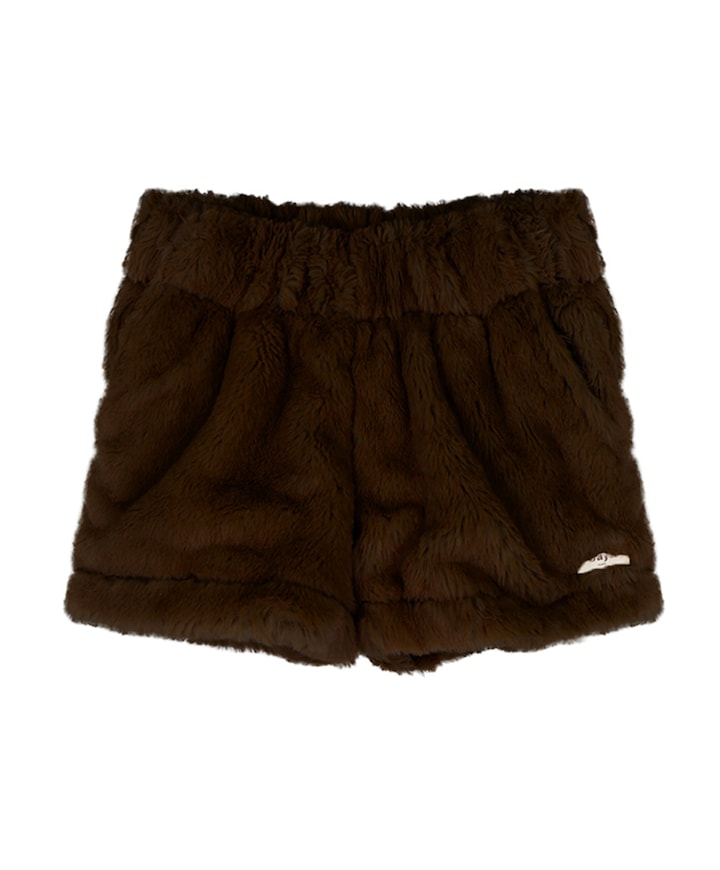 meisjes korte broek bruin