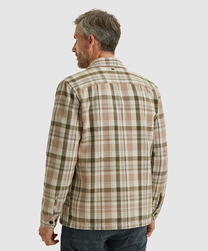 Heren overhemd lange mouw roze