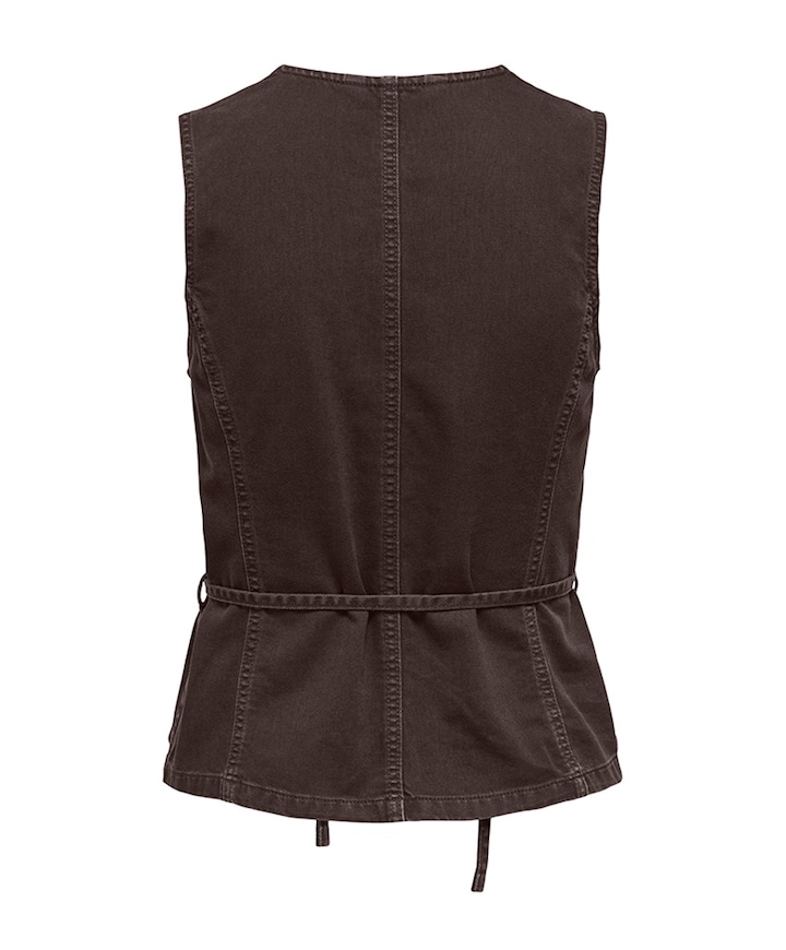Dames gilet bruin