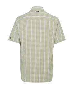 Heren overhemd korte mouw groen