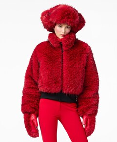 Dames ski-jas rood