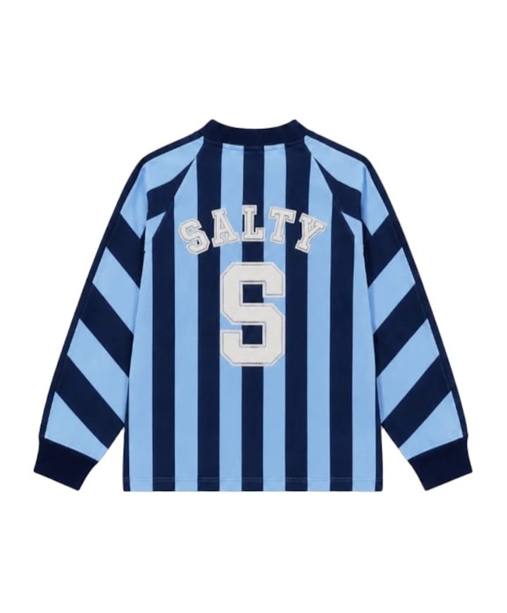 Uniseks longsleeve blauw