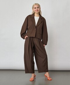 Dames blazer bruin