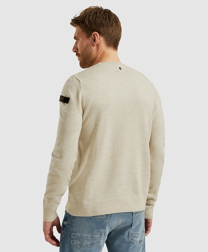Heren trui ecru