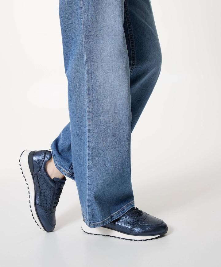 Women Lace-up dames sneakers blauw