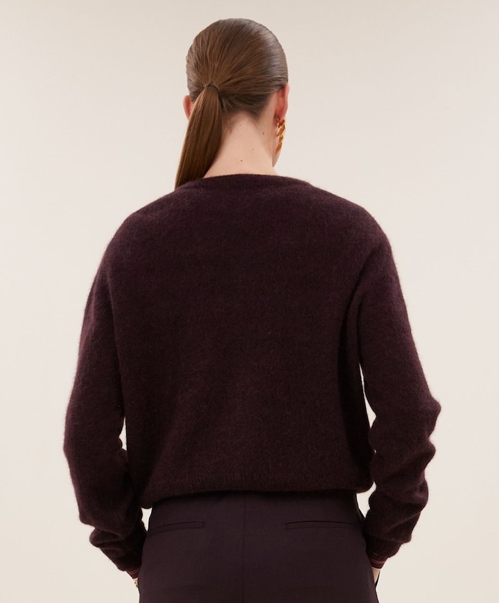 Dames vest bordeaux