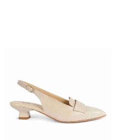 dames slingbacks beige