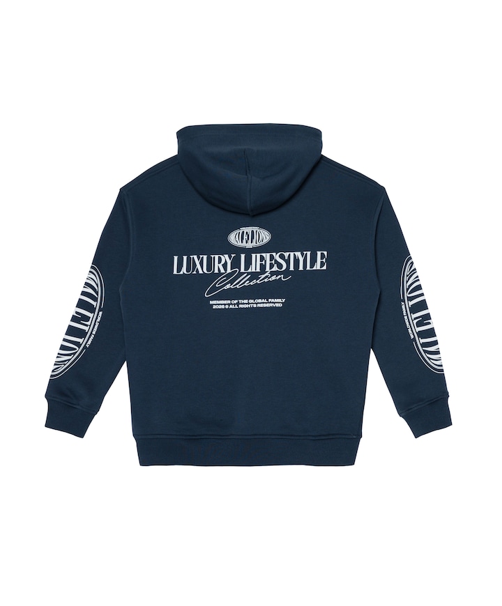 Jongens hoodie blauw