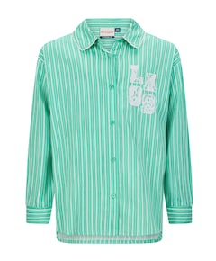 Meisjes blouse lange mouw groen