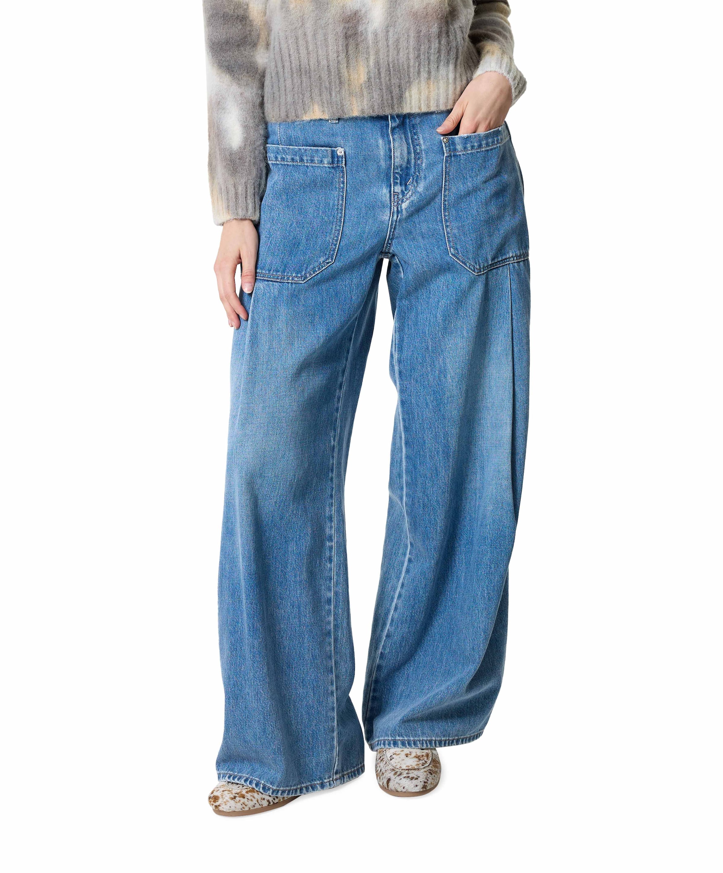 PORTLAND dames jeans blauw