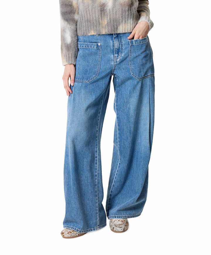 PORTLAND dames jeans blauw