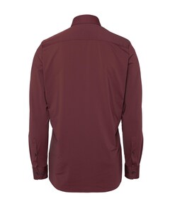 Heren overhemd lange mouw bordeaux